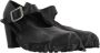 Comme des Garçons Zwarte Hak Mary-Jane Leren Schoenen Black Dames - Thumbnail 2