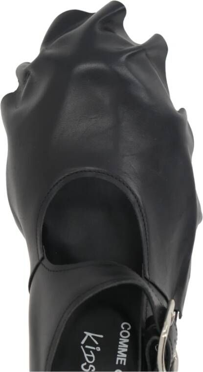 Comme des Garçons Zwarte Hak Mary-Jane Leren Schoenen Black Dames