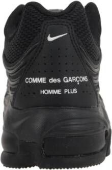 Comme des Garçons Zwarte Mesh Lage Sneakers Black Heren