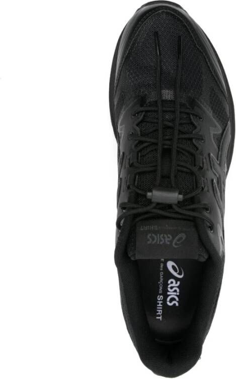 Comme des Garçons Zwarte Mesh Panel Sneakers Black Heren