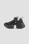 Comme des Garçons Zwarte Sneakers met Tweedelige Rubberen Zool Black Dames - Thumbnail 4