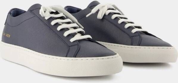 Common Projects Blauwe Leren Bumpy Sneakers Blue Heren