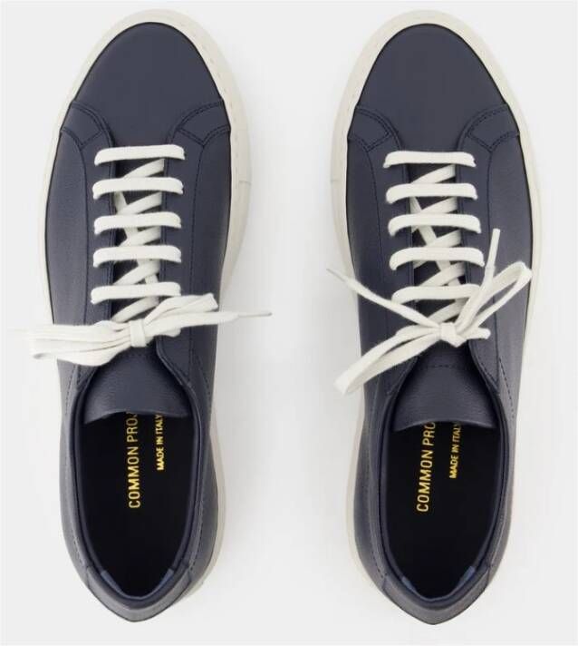 Common Projects Blauwe Leren Bumpy Sneakers Blue Heren