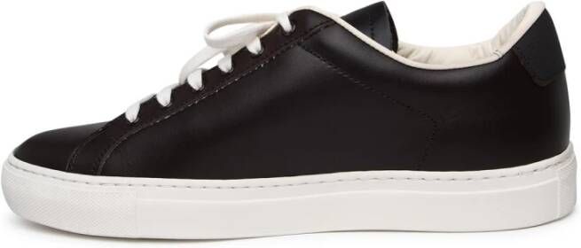 Common Projects Bruin Leren Sneakers Ronde Neus Black Heren