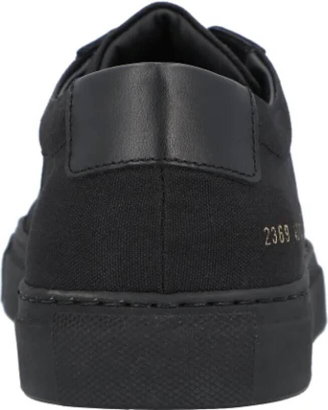 Common Projects Canvas sneakers Black Heren