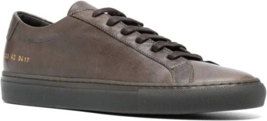 Common Projects Donkerbruine Lage Sneaker Brown Heren