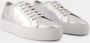 Common Projects Glanzende Zilveren Leren Sneakers Gray Dames - Thumbnail 2