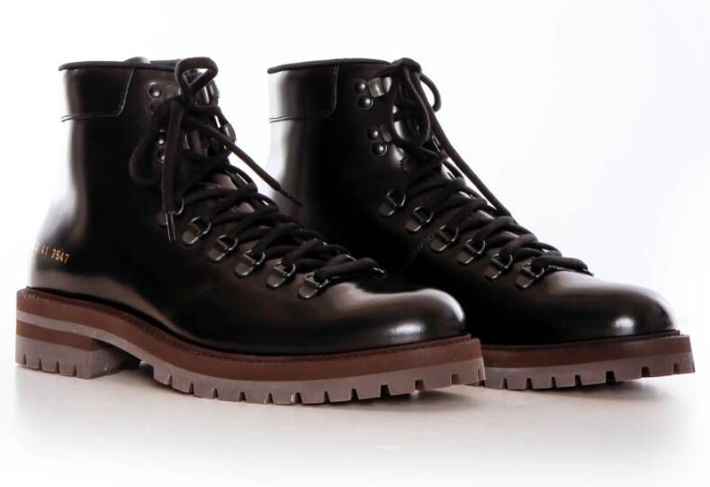 Common Projects Lace-up Boots Black Heren