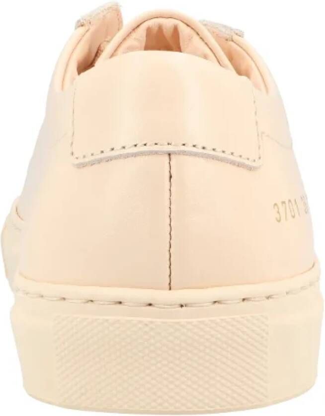 Common Projects Leather sneakers Beige Dames