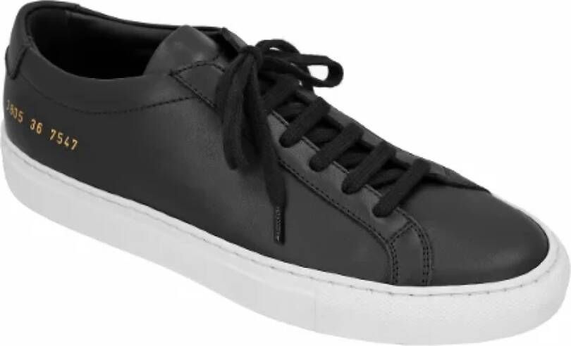 Common Projects Leather sneakers Black Dames