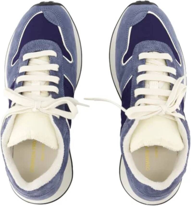 Common Projects Leather sneakers Blue Dames