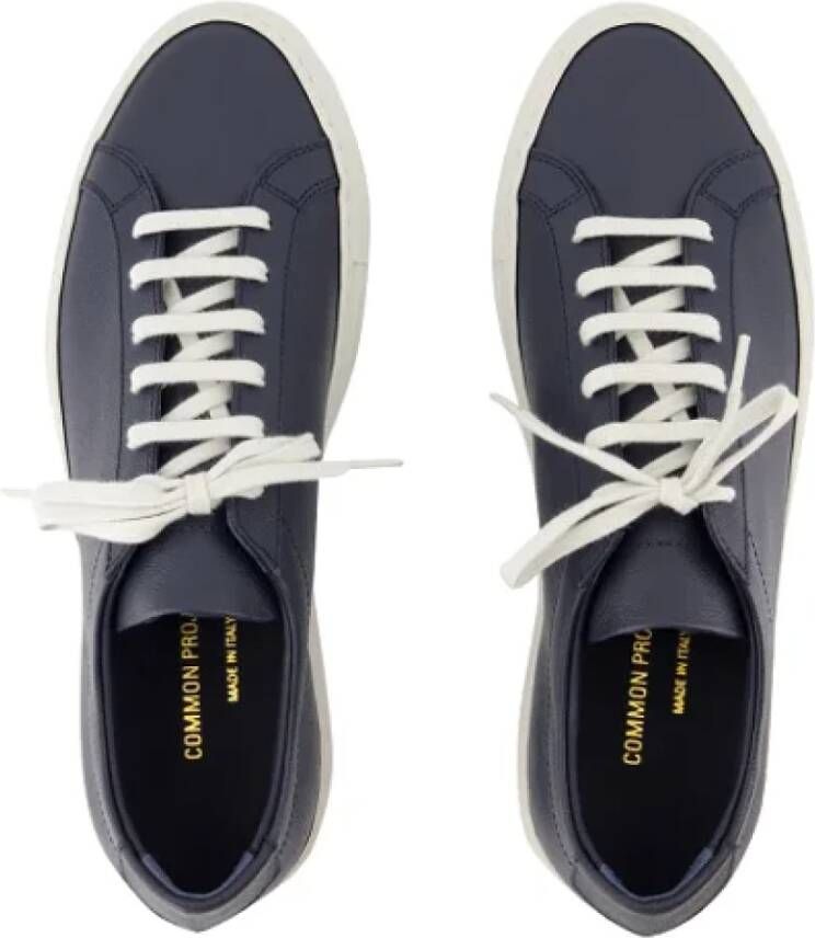 Common Projects Leather sneakers Blue Dames