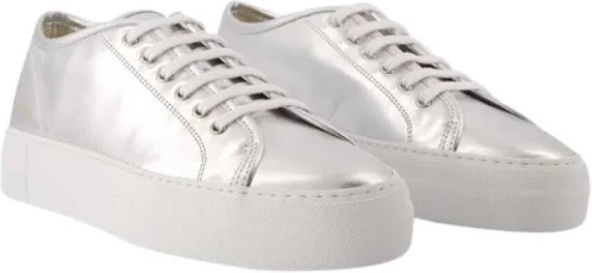 Common Projects Leather sneakers Gray Dames