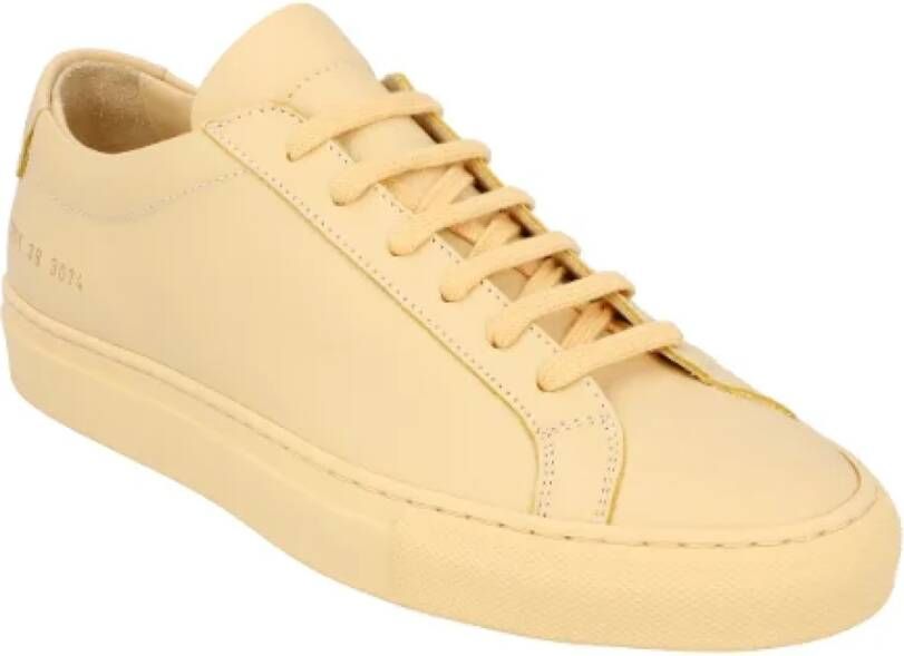 Common Projects Leather sneakers Yellow Dames