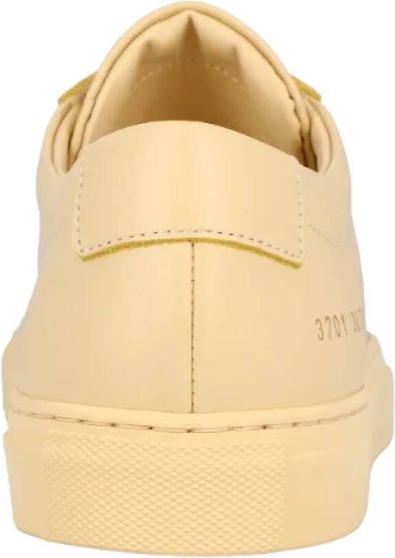 Common Projects Leather sneakers Yellow Dames