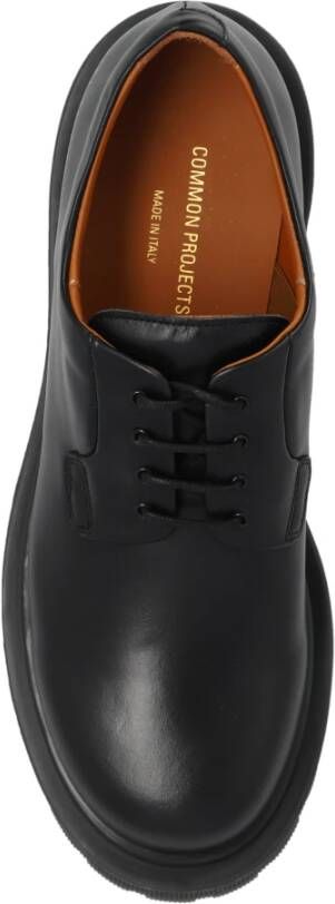 Common Projects Leren laarzen Chunky Black Heren