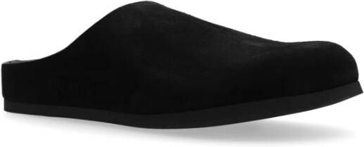 Common Projects Leren slides Klomp Black Dames