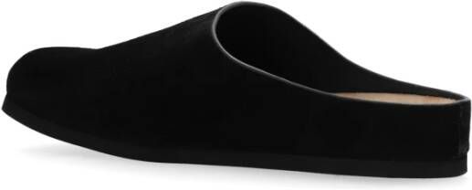 Common Projects Leren slides Klomp Black Dames