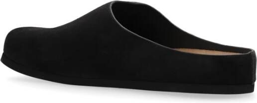 Common Projects Leren slides Klomp Brown Heren