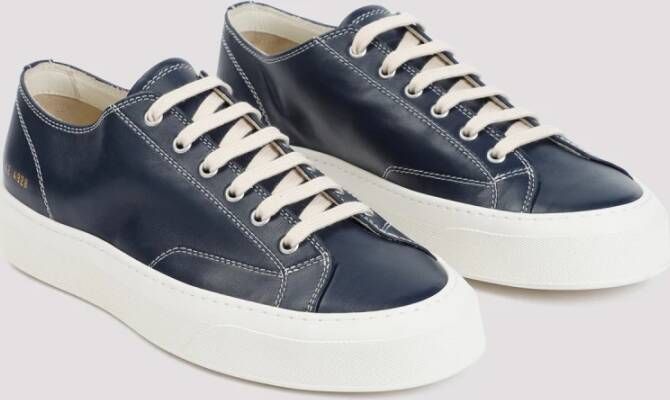 Common Projects Navy Lage Sneakers Blue Heren