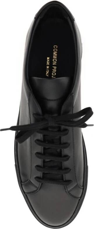 Common Projects Original Achilles Low Leren Sneakers Black Heren