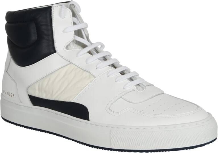 Common Projects Wit Blauw Leren Veterschoenen White Heren