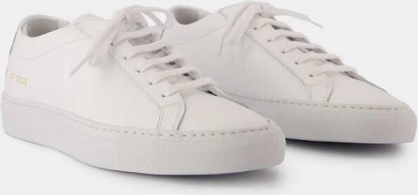 Common Projects Witte Leren Lage Sneakers White Dames