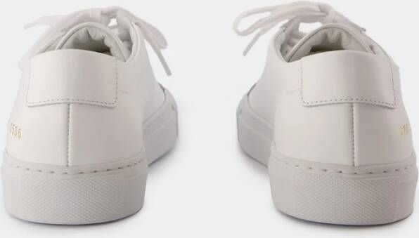 Common Projects Witte Leren Lage Sneakers White Dames