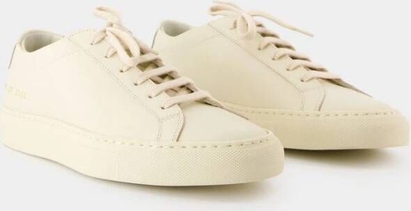 Common Projects Witte Leren Lage Sneakers White Dames