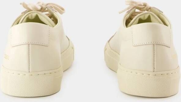 Common Projects Witte Leren Lage Sneakers White Dames