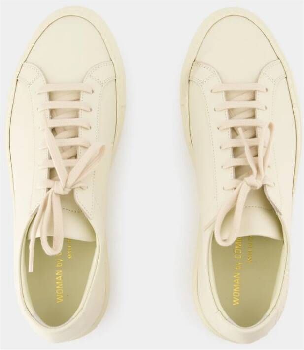 Common Projects Witte Leren Lage Sneakers White Dames