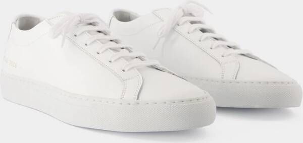 Common Projects Witte Leren Lage Sneakers White Heren