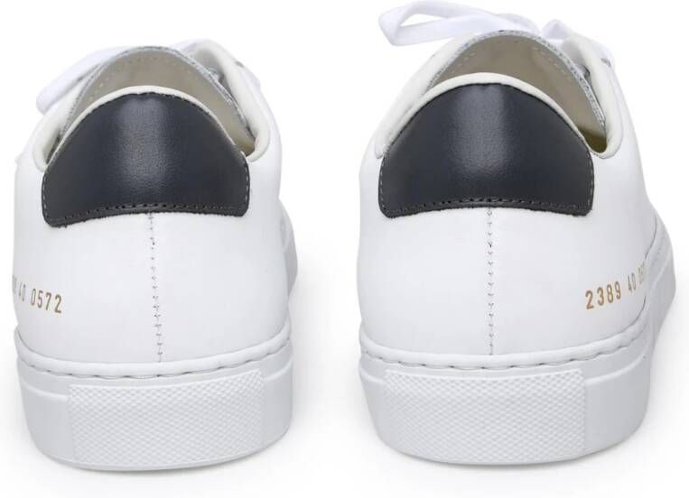 Common Projects Witte leren sneakers met print White Heren