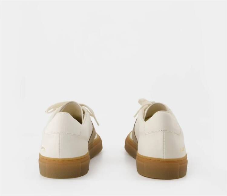 Common Projects Witte Leren Tennistrainer Sneakers White Heren