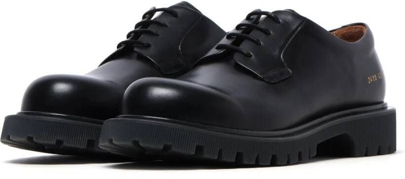 Common Projects Zwarte Chunky Derby Schoenen Black Heren