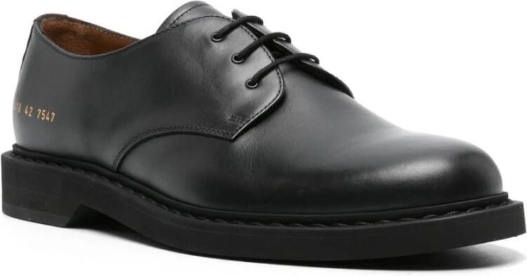 Common Projects Zwarte Derby Schoenen Black Heren