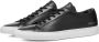 Common Projects Zwarte Leren Achilles Low met Gouden Details Black Heren - Thumbnail 2