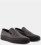 Common Projects Zwarte Leren Slip On Sneakers Black Heren - Thumbnail 2