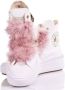 Converse Aangepaste Damesschoenen Wit Roze Sneakers Pink Dames - Thumbnail 5