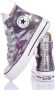 Converse Aangepaste Zilver Violet Platform Sneakers Multicolor Dames - Thumbnail 3