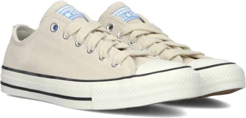 Converse Beige Suède Lage Top Sneakers Beige Dames