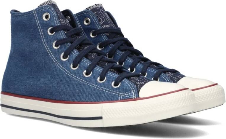 Converse Blauwe Denim Hoge Sneakers Blue Heren