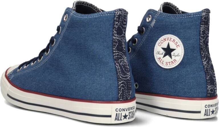 Converse Blauwe Denim Hoge Sneakers Blue Heren