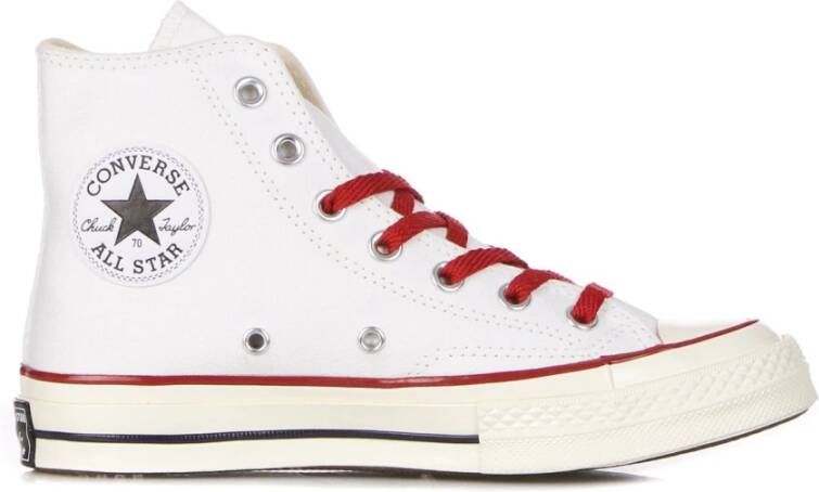 Converse Canvas High-Top Sneaker met Hart Glitter White Dames