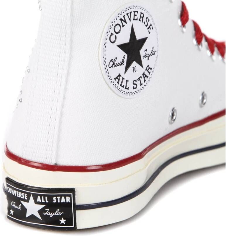 Converse Canvas High-Top Sneaker met Hart Glitter White Dames