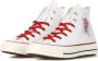 Converse Canvas High-Top Sneaker met Hart Glitter White Dames - Thumbnail 3