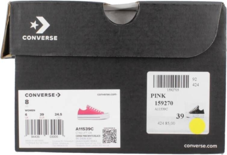 Converse Cerise Lift Ox Sneakers Pink Dames