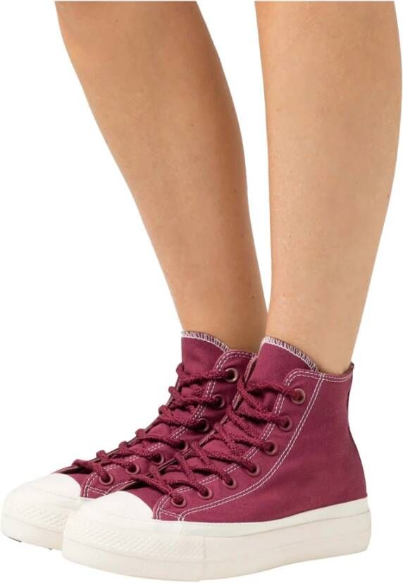 Converse Chuck Taylor All Star Lift Hi Sneakers Purple Dames