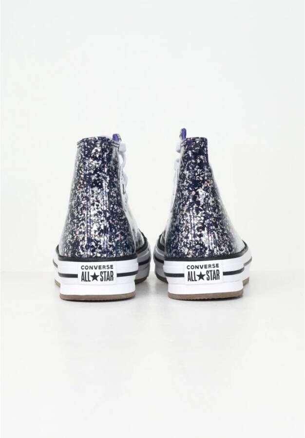 Converse Glitter High Top Sneakers Gray Dames