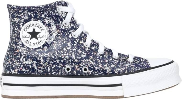 Converse Glitter High Top Sneakers Gray Dames